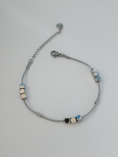 Çelik Dorikalı Bileklik Silver