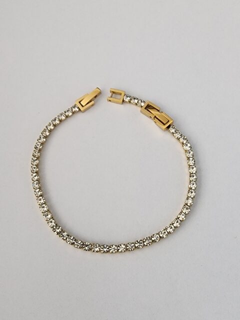 Çelik Su Yolu Bileklik Gold