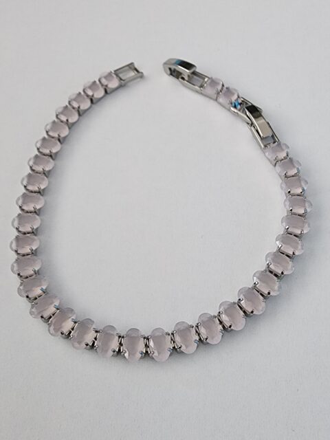 Çelik Su Yolu Lila Renkli Bileklik