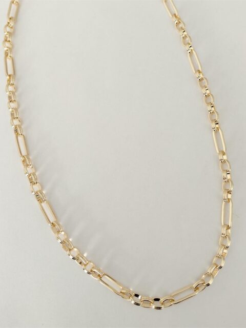 Çift Zincir Detaylı Kolye 60 cm