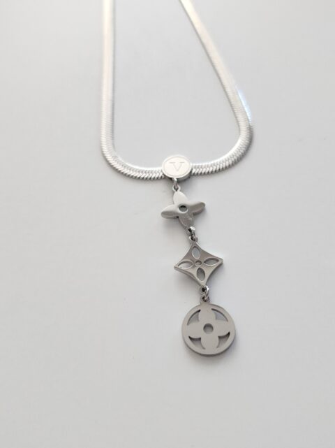 Figürlü İtalyan Zincir Çelik Kolye