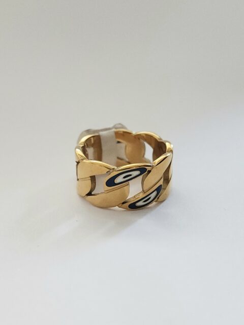 Nazar Detay Çelik Yüzük