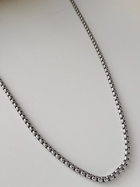 Örme Uzun Çelik Kolye