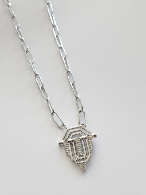 Serenay Kolye Silver Renk