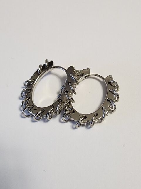 Taşlı Halkalı Küpe