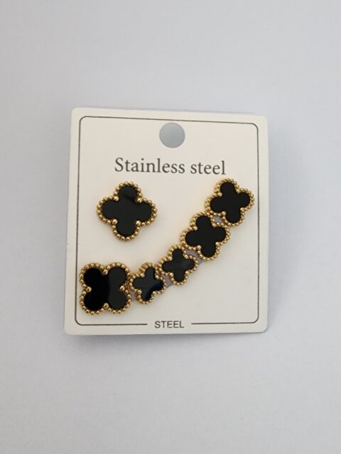 Taşlı Kalpli Küpe