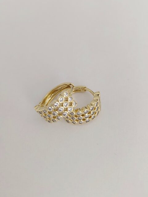 Taşlı Xuping Halka Küpe