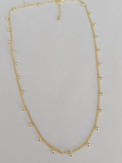 Topçuk Pullu Xuping Kolye 45 cm