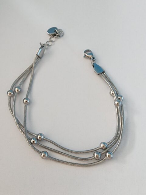 Üçlü Dorikalı Bileklik Silver