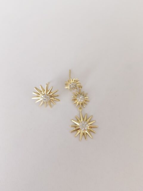 Xuping Taşlı Güneş Küpe