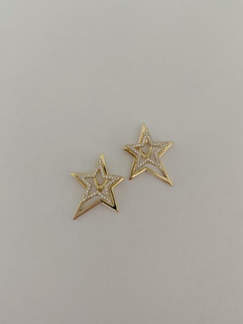 Xuping Taşlı Yıldızlı Tasarım Küpe