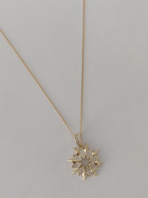 Yıldız Taşlı Xuping Kolye Gold
