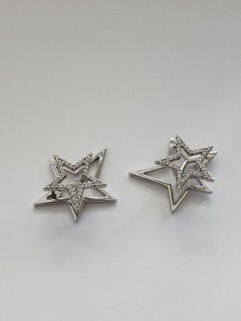 Yıldızlı Tasarım Xuping Çelik Küpe