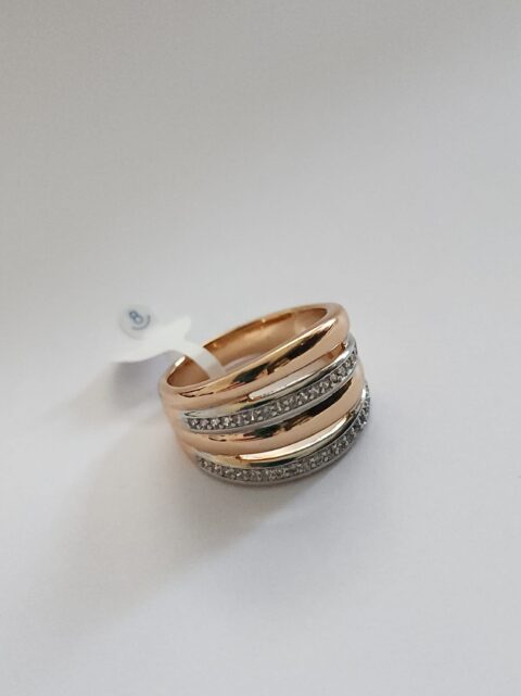 Zirkon Taşlı Kadın Çelik Yüzük