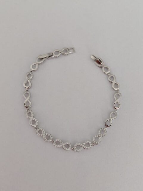 Zirkon Taşlı Sonsuz Bileklik