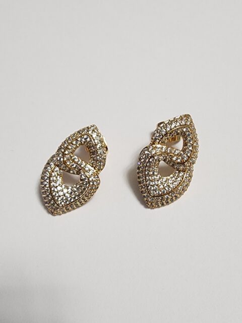 Zirkon Taşlı Tasarım Küpe