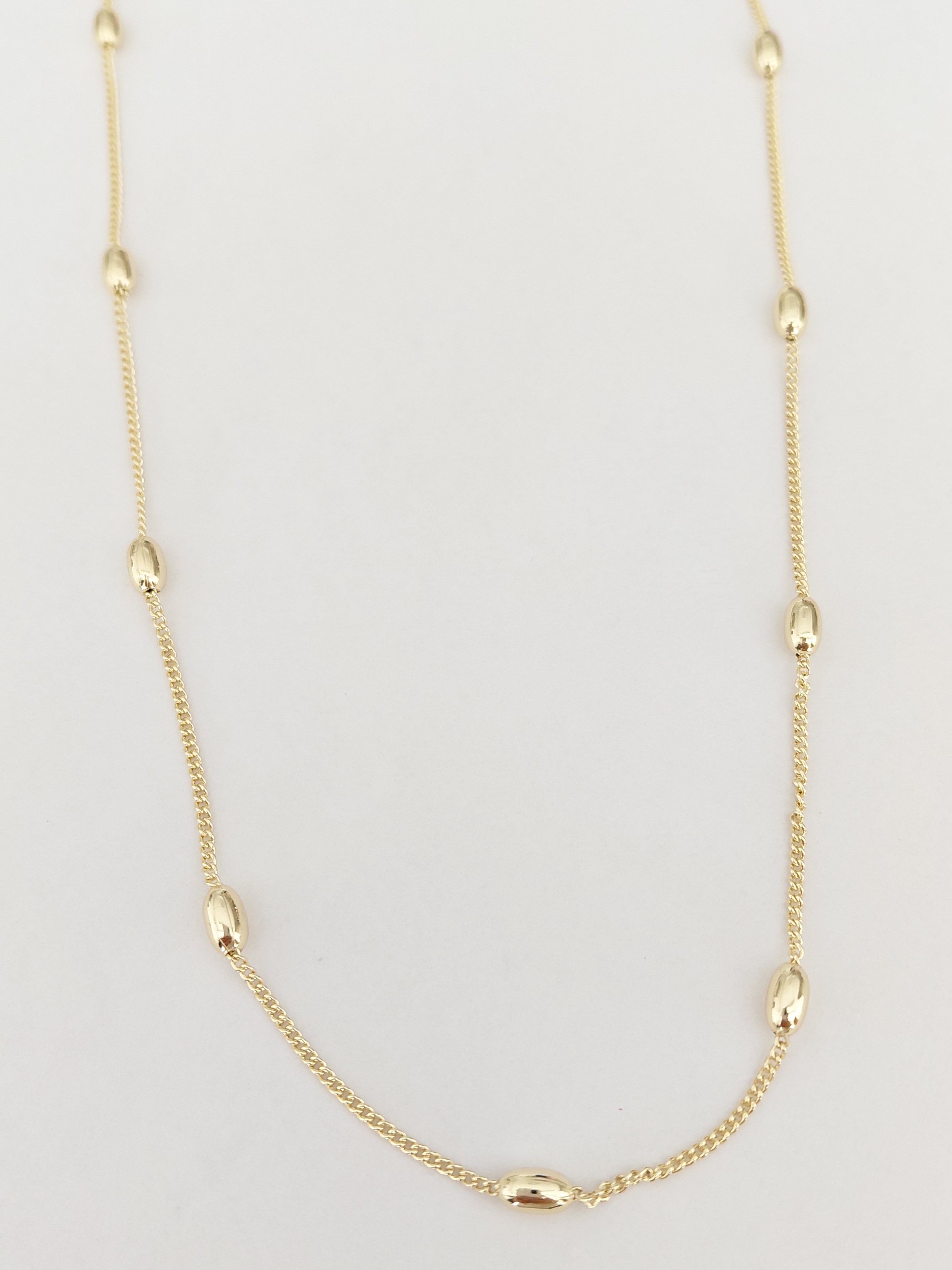 Oval Dorikal Zincir Kolye 60 cm