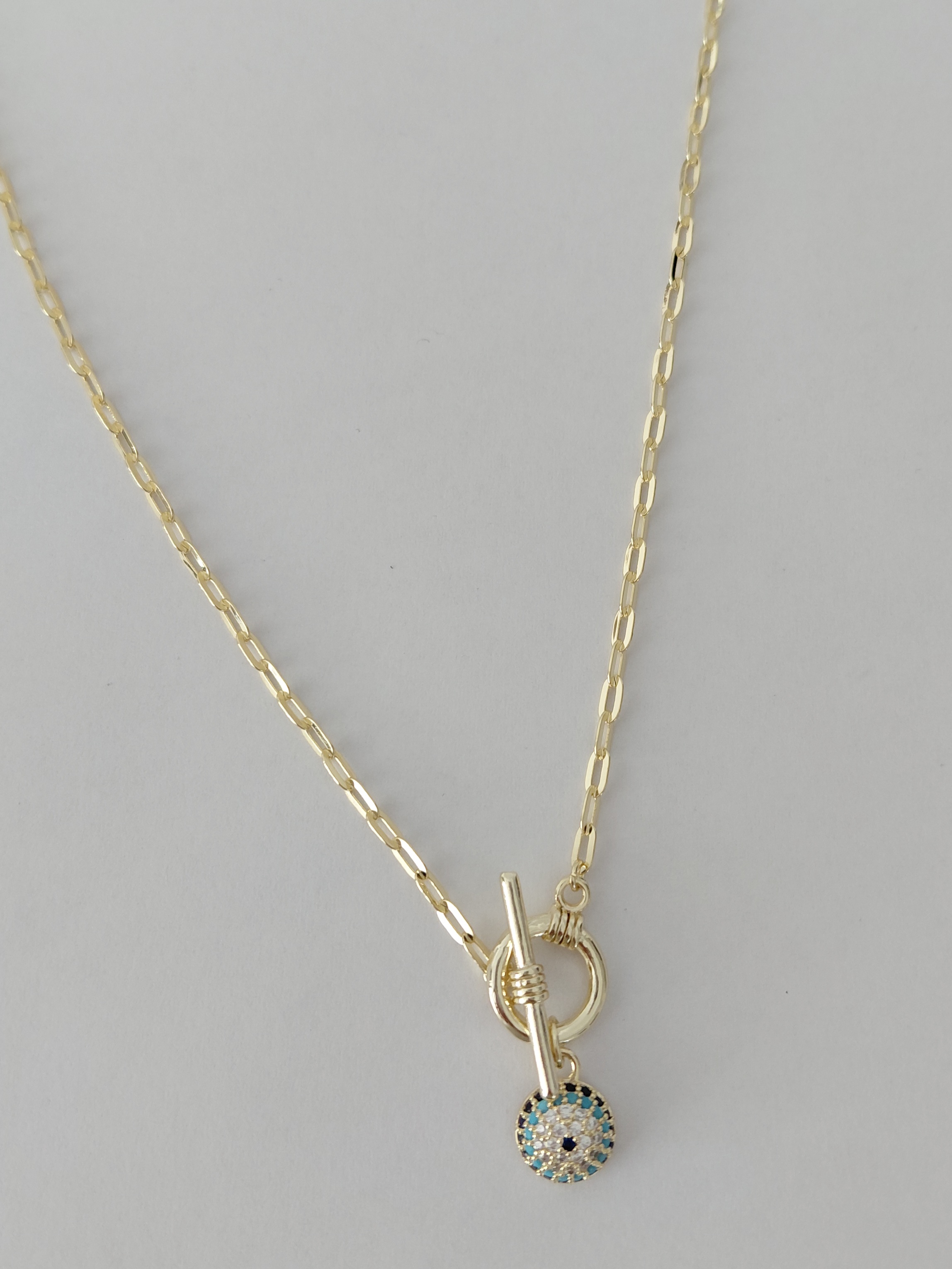 Ta�l� Nazar Boncuklu Xuping Kolye 