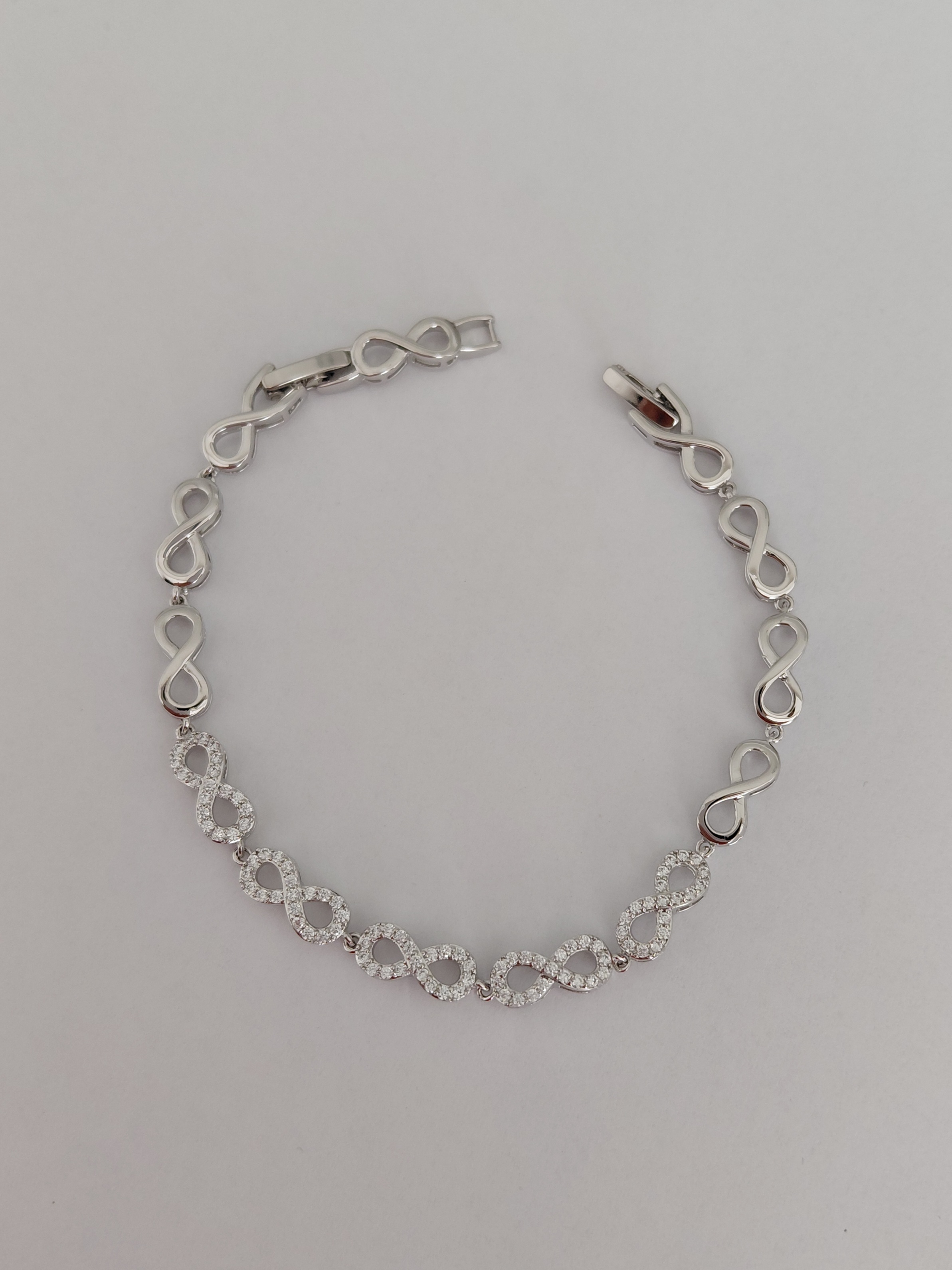 Zirkon Tasli Sonsuz Bileklik 