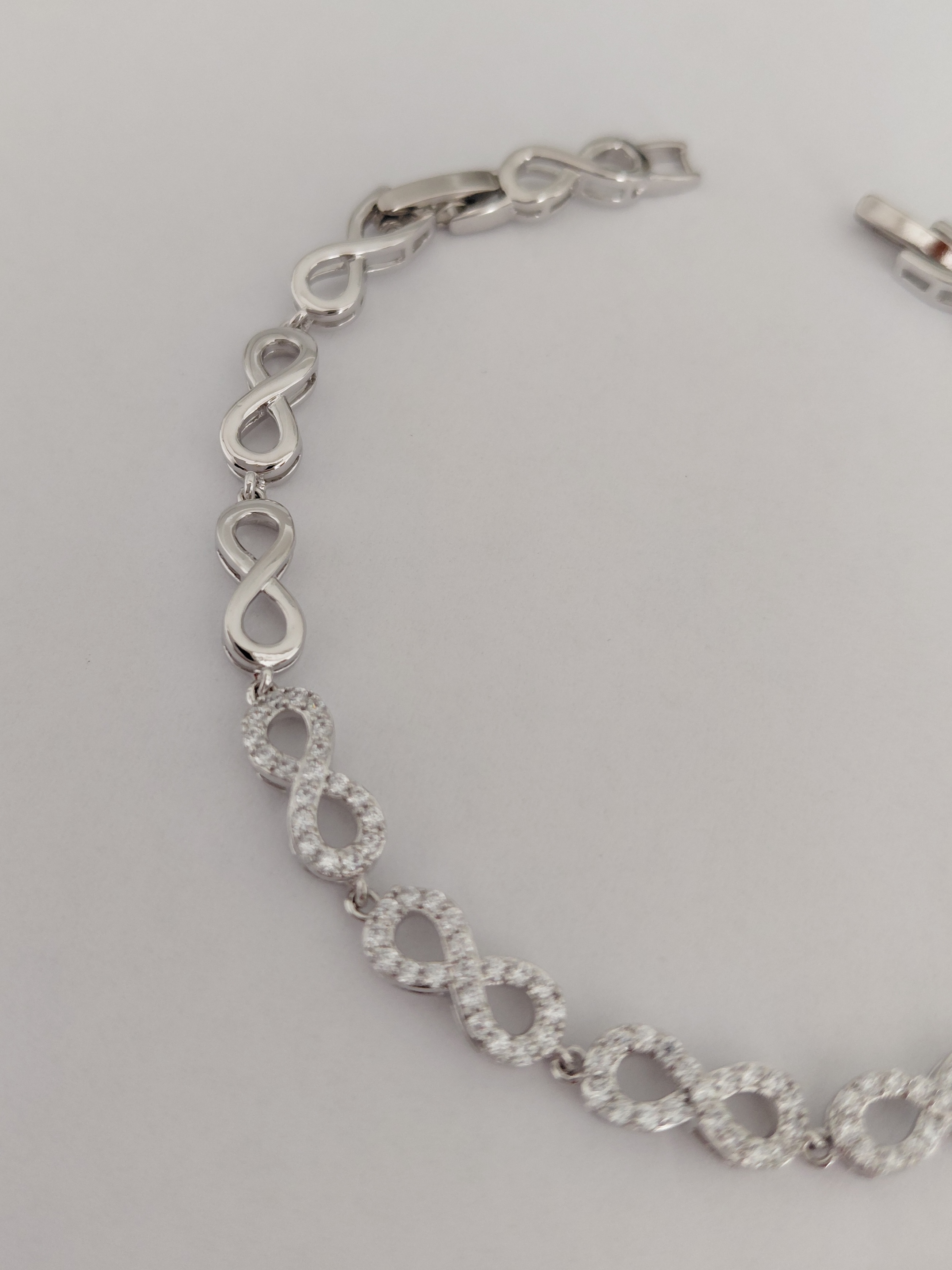 Zirkon Tasli Sonsuz Bileklik 