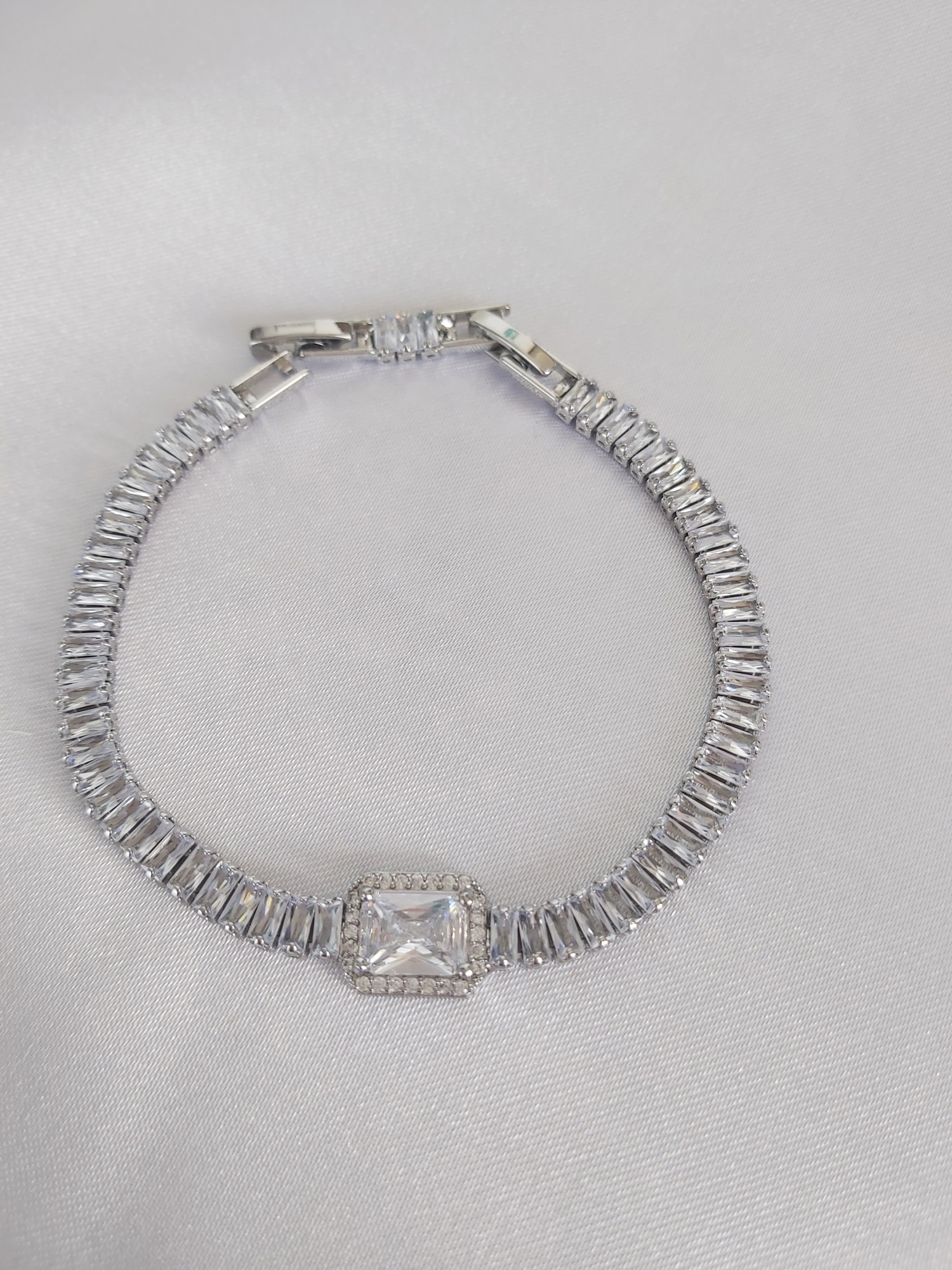 Baget Su Yolu Çelik Bileklik Silver