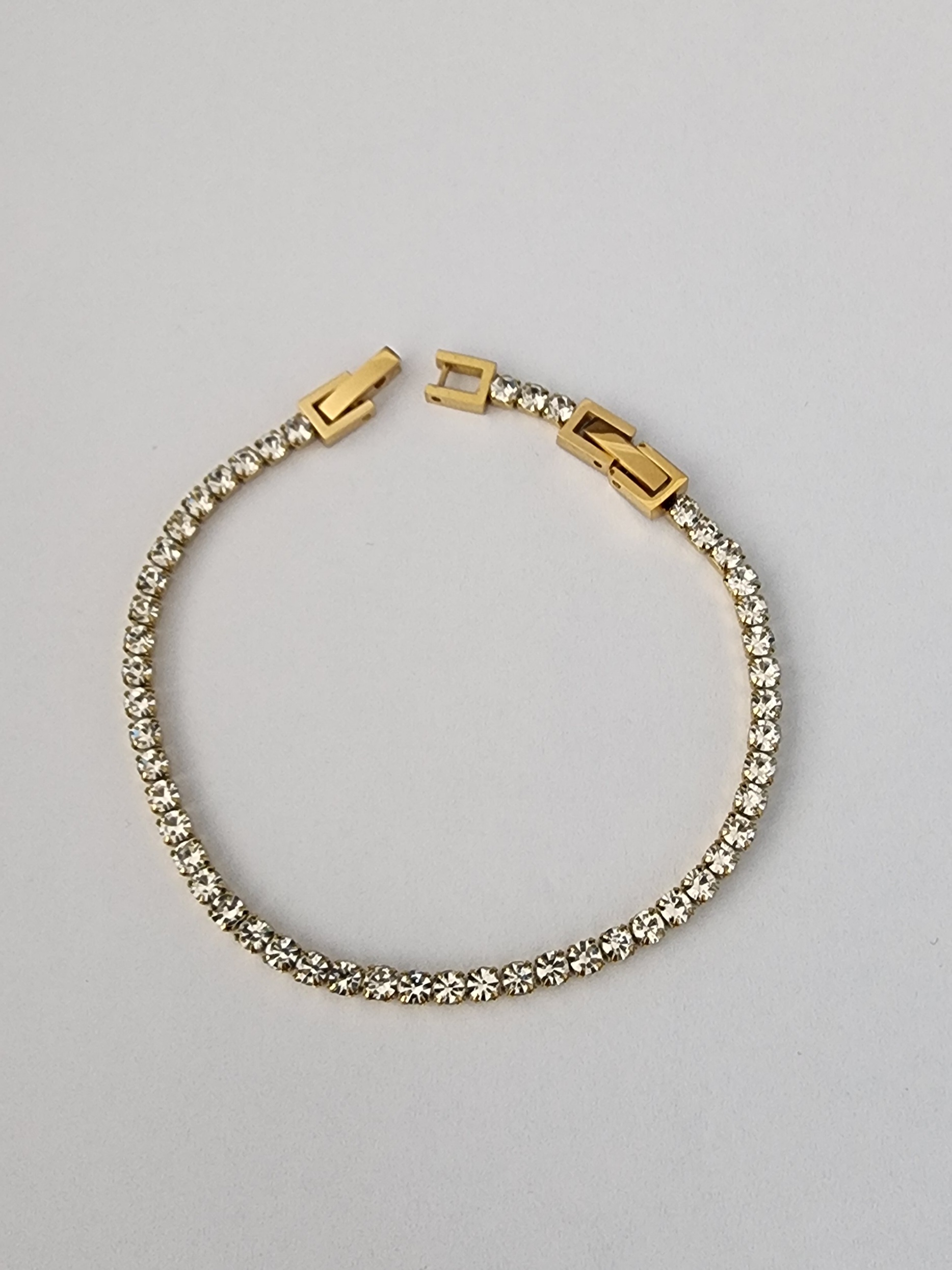 Çelik Su Yolu Bileklik Gold