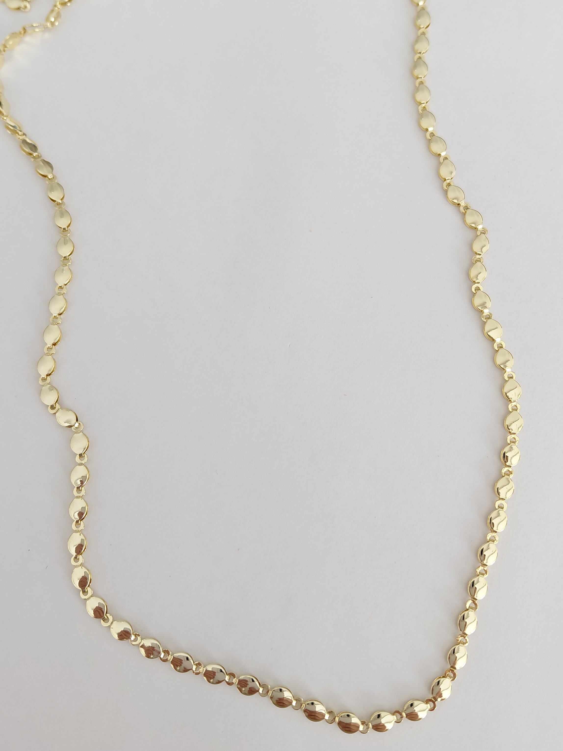 Oval Detaylı Zincirli Xuping Kolye 90 cm