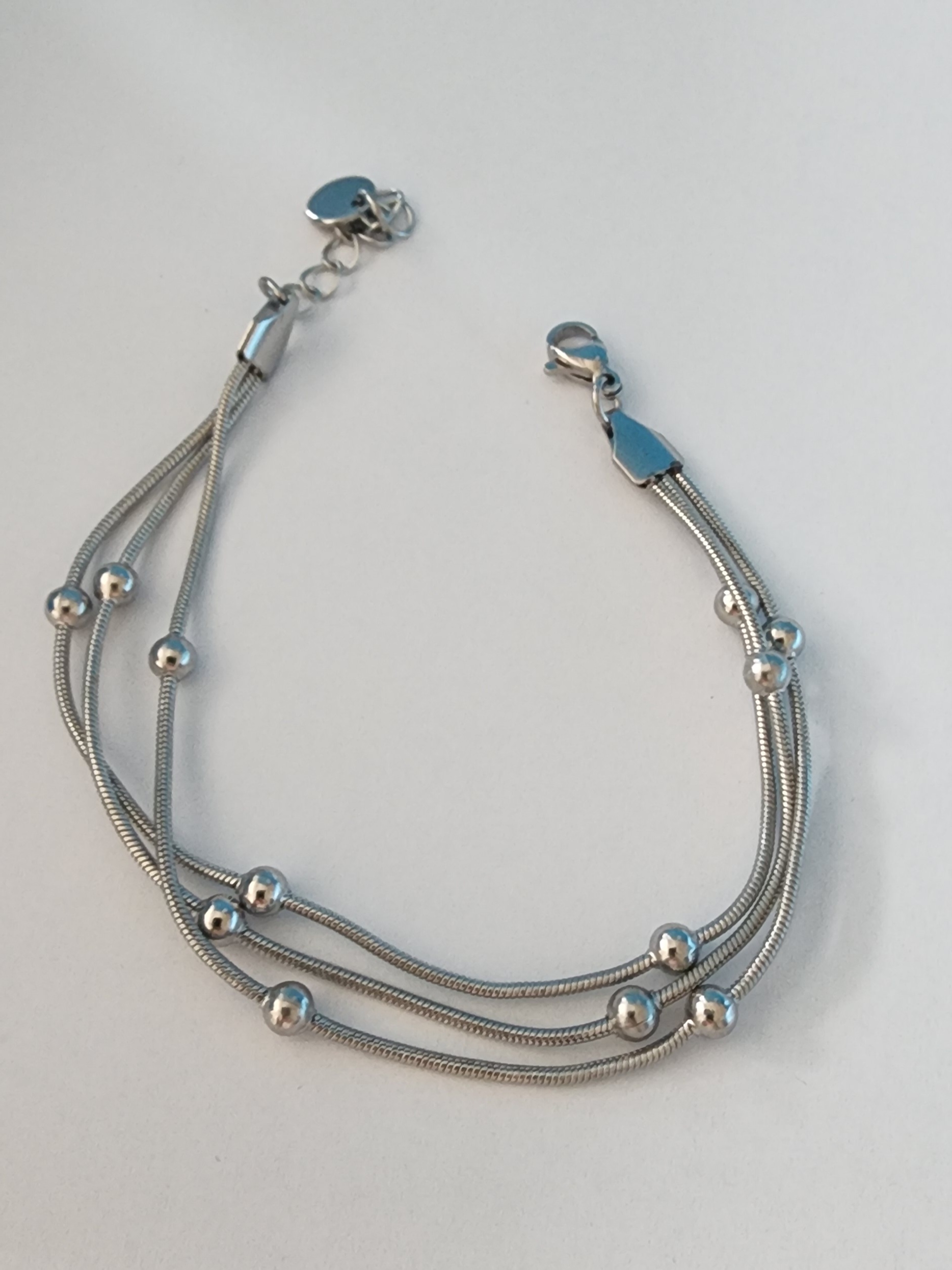 Üçlü Dorikalı Bileklik Silver