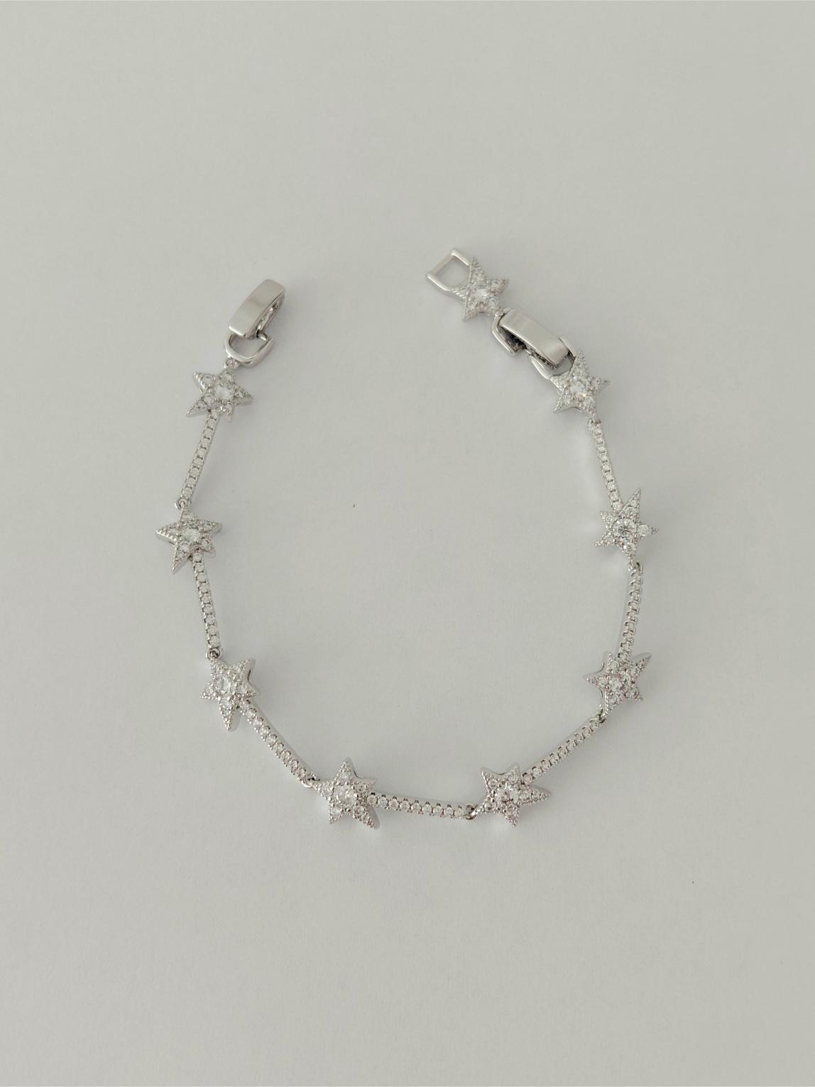 Xuping Taşlı Yıldız Bileklik Silver