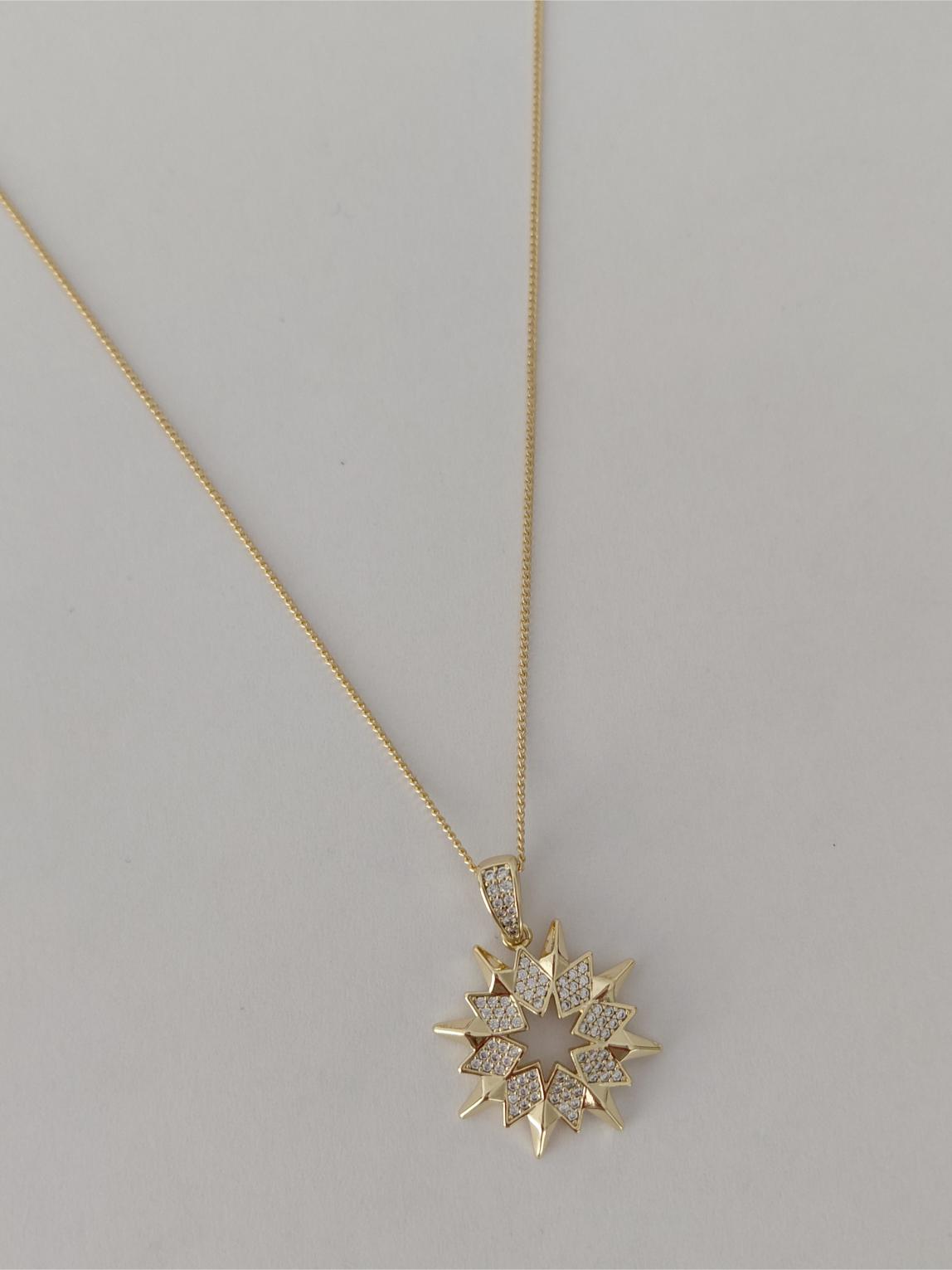 Yıldız Taşlı Xuping Kolye Gold