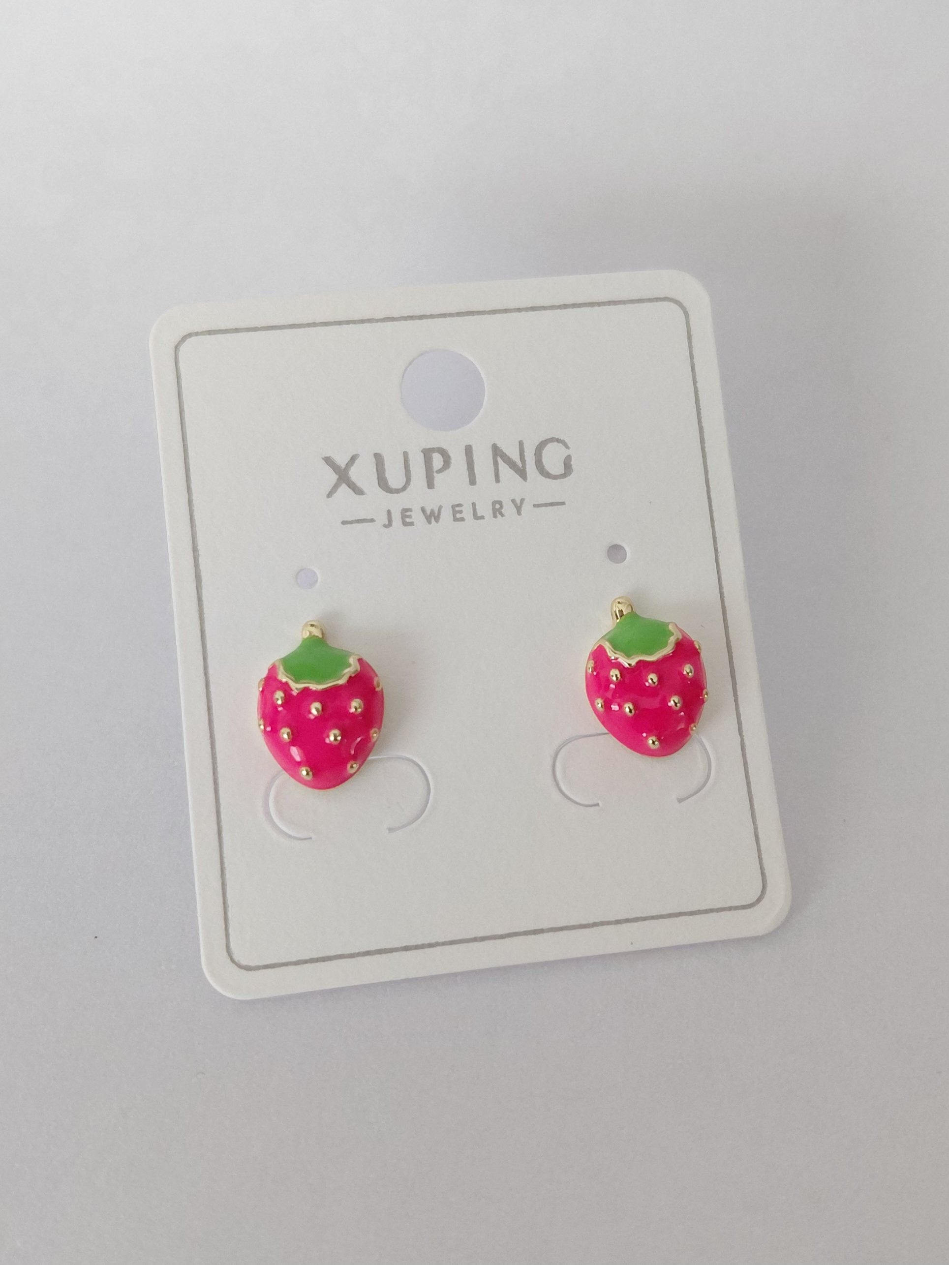 Pembe Çilek Modelli Xuping Küpe