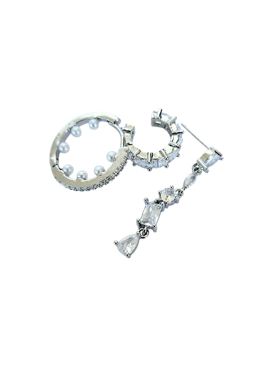 Üçlü Set Çelik Küpe Silver